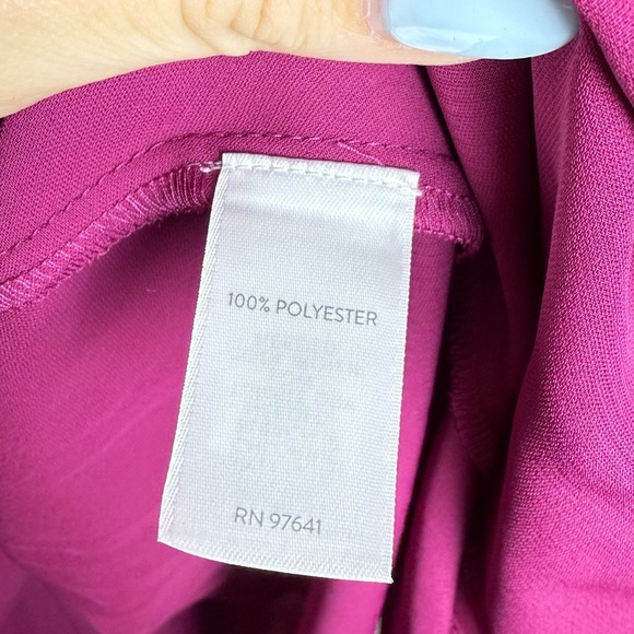 J. Jill Women’s Wearever Sunburst-Pleated Woven Top in Pink Boysenberry size 2X - Picture 7 of 10